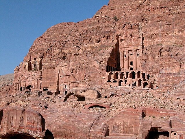 Historical ruins in Saudi Arabian desert